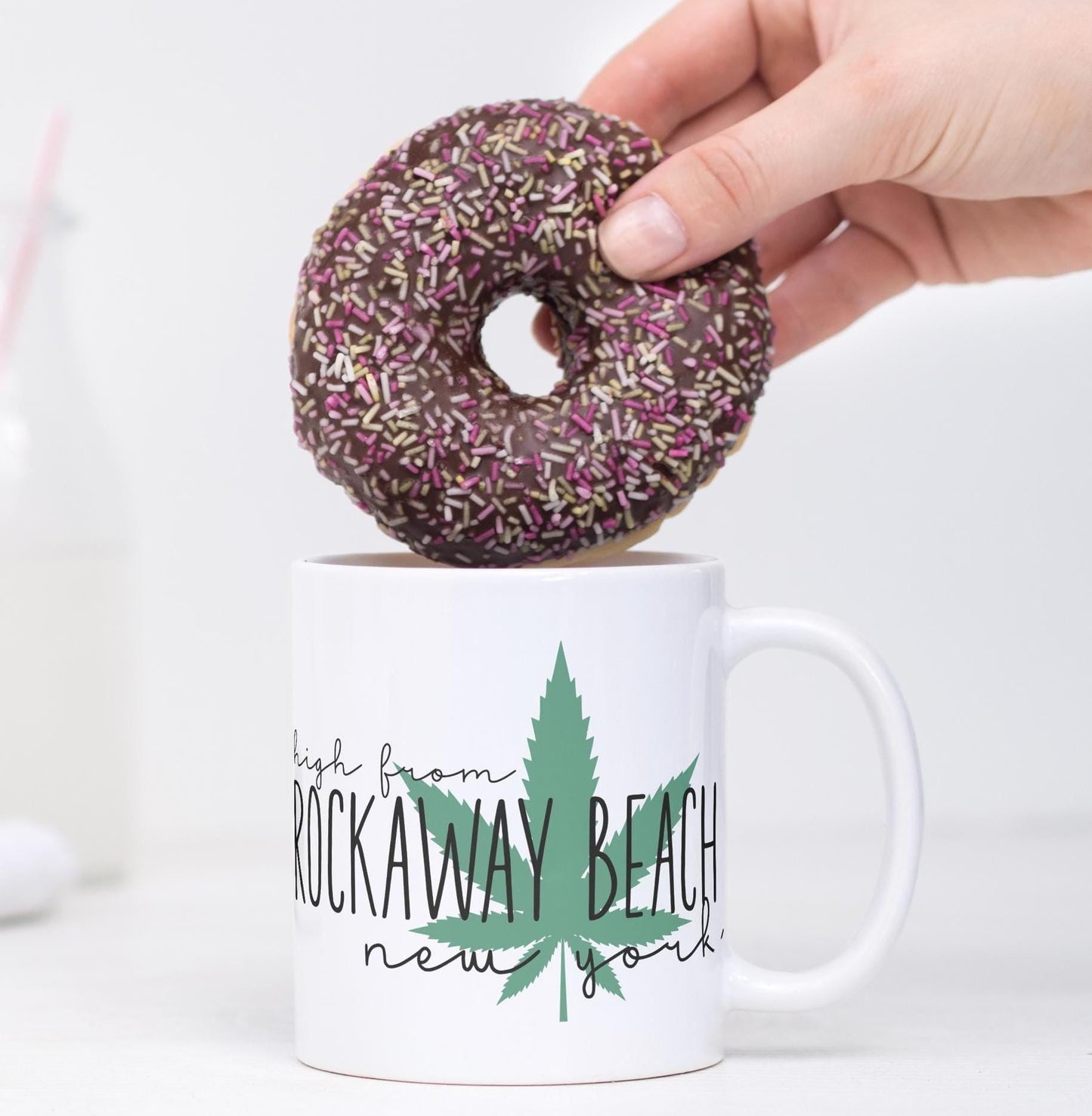 High from [Your City Here] Custom 420 Friendly Coffee Mug