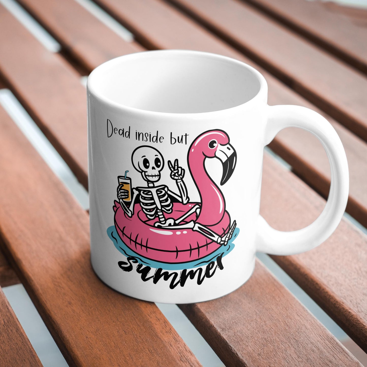 Dead Inside But Summer Ceramic Mug