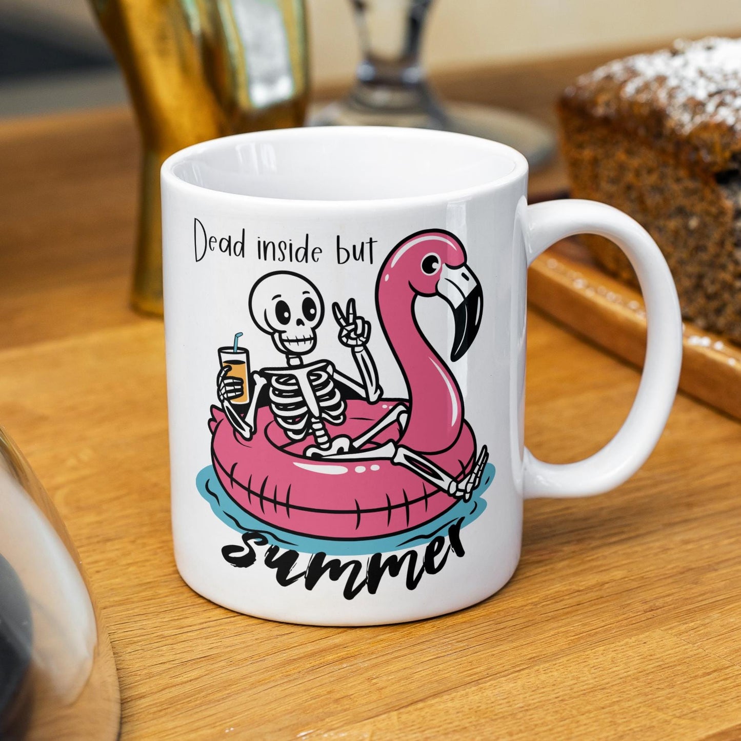 Dead Inside But Summer Ceramic Mug