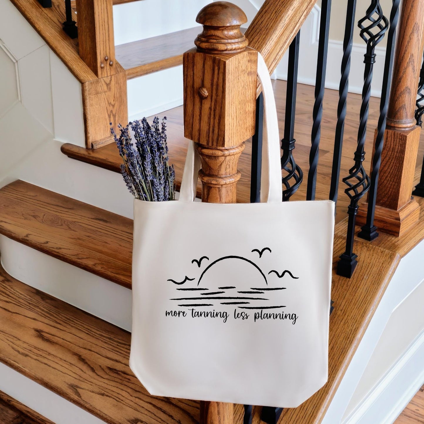 More Tanning Less Planning Teacher Tote Bag for Summer