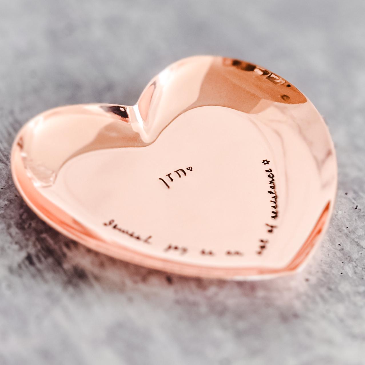 Jewish Joy Is an Act of Resistance Personalized Ring Dish