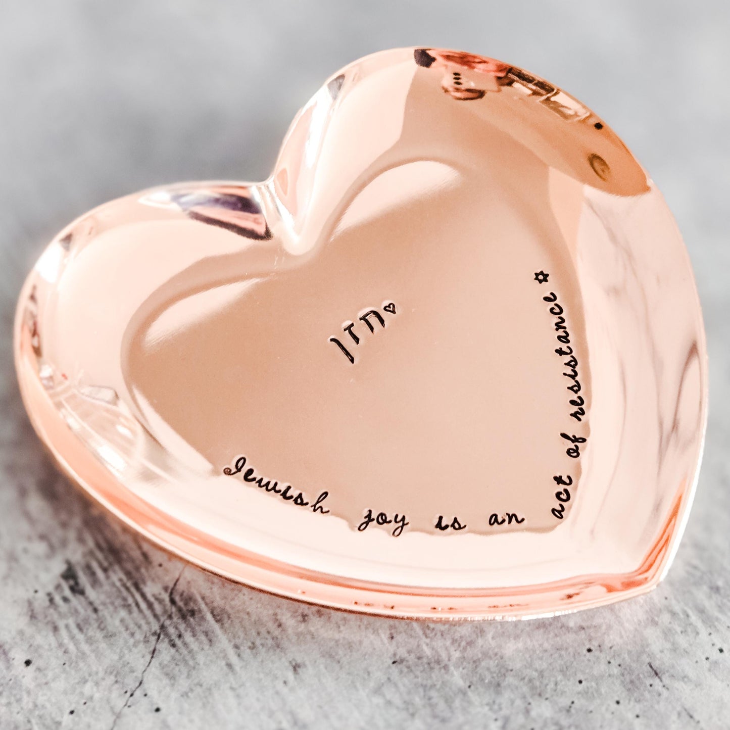 Jewish Joy Is an Act of Resistance Personalized Ring Dish