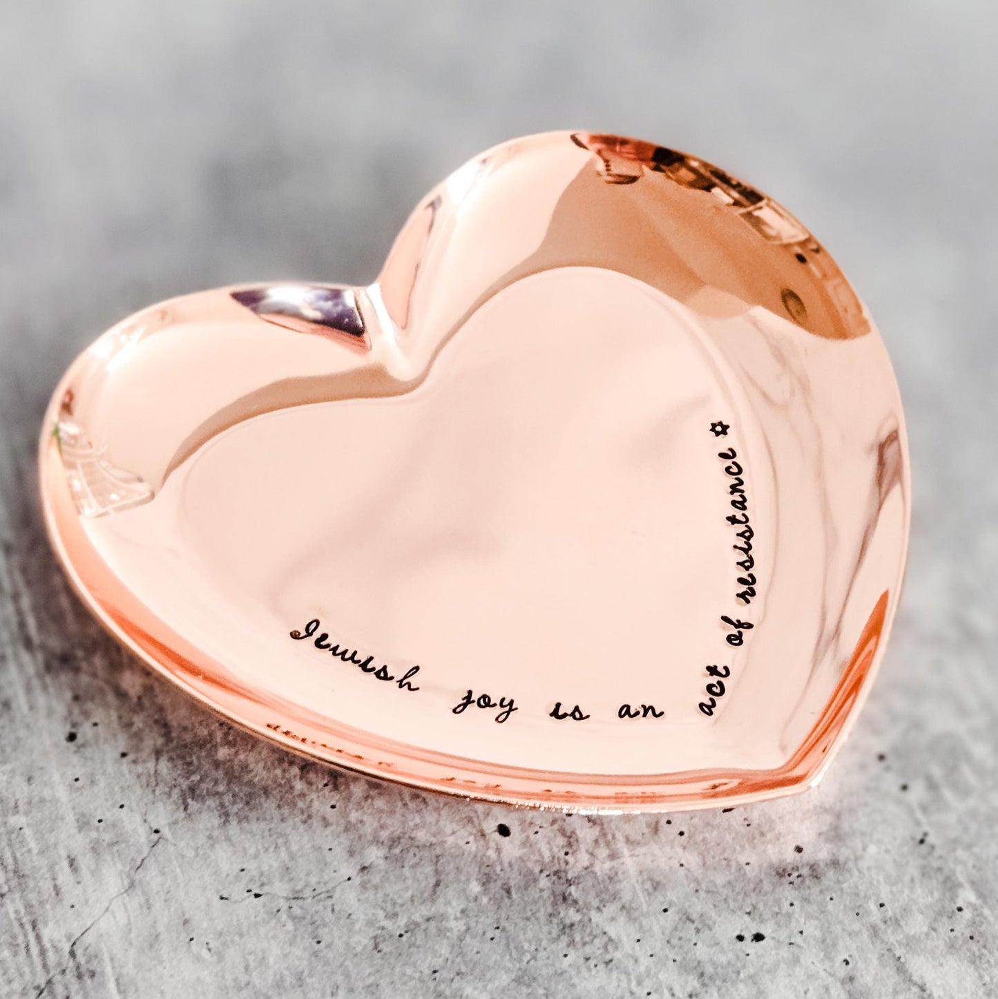 Jewish Joy Is an Act of Resistance Personalized Ring Dish