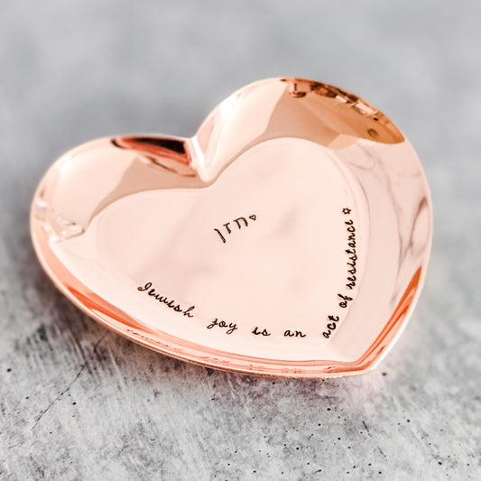 Jewish Joy Is an Act of Resistance Personalized Ring Dish