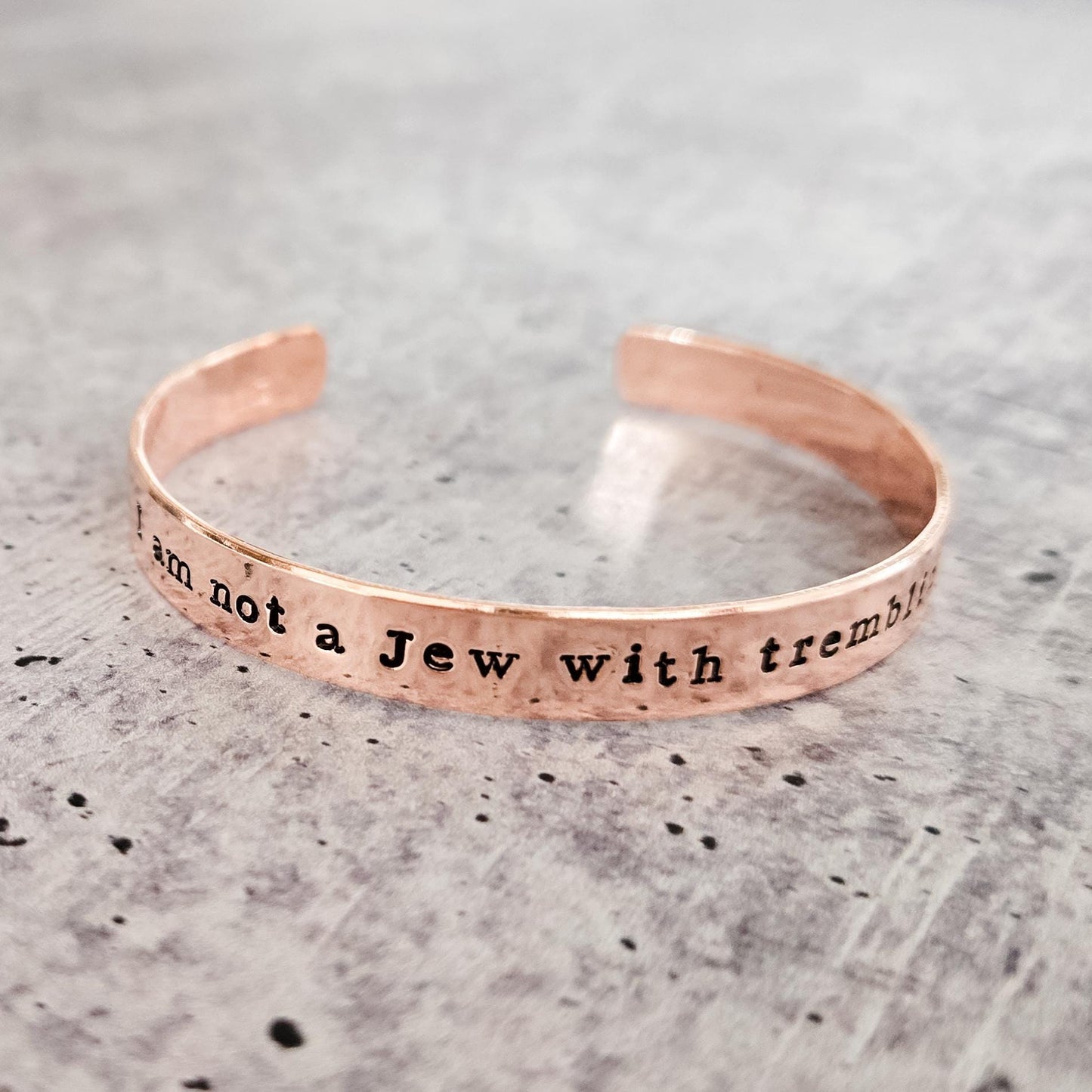 I Am Not a Jew With Trembling Knees Classic Cuff Bracelet