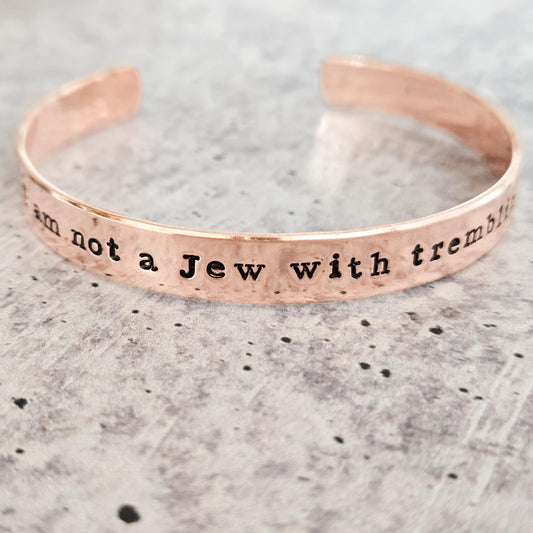 I Am Not a Jew With Trembling Knees Classic Cuff Bracelet