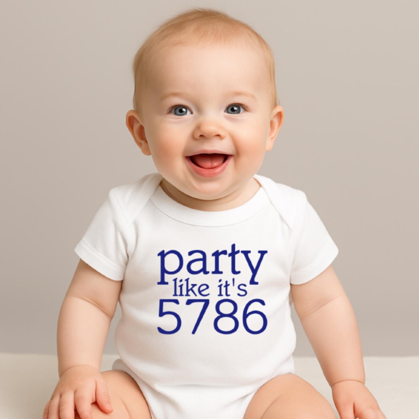 Party Like It’s 5786 First Rosh Hashanah Outfit for Baby