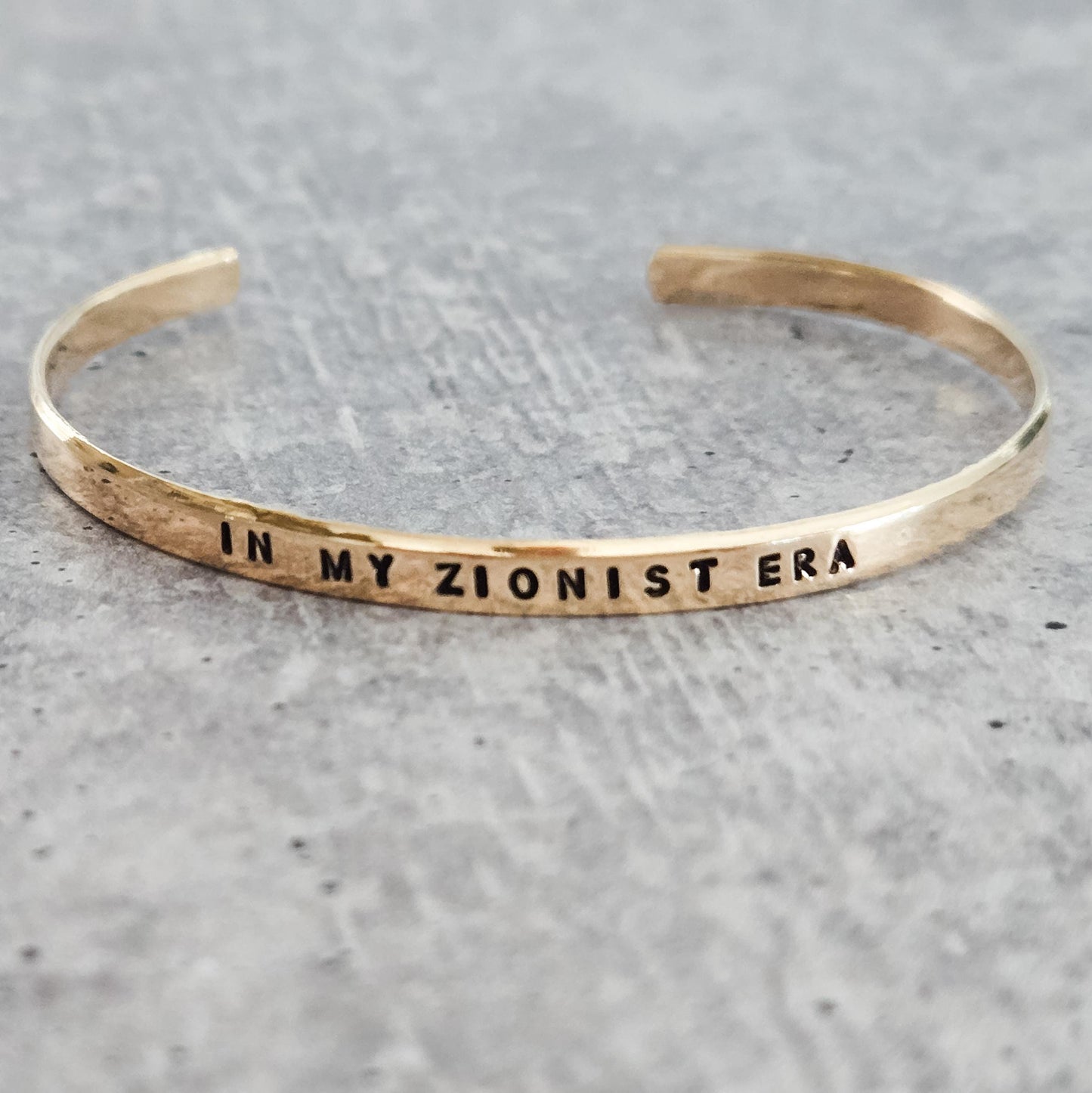 In My Zionist Era Adjustable Skinny Cuff Bracelet