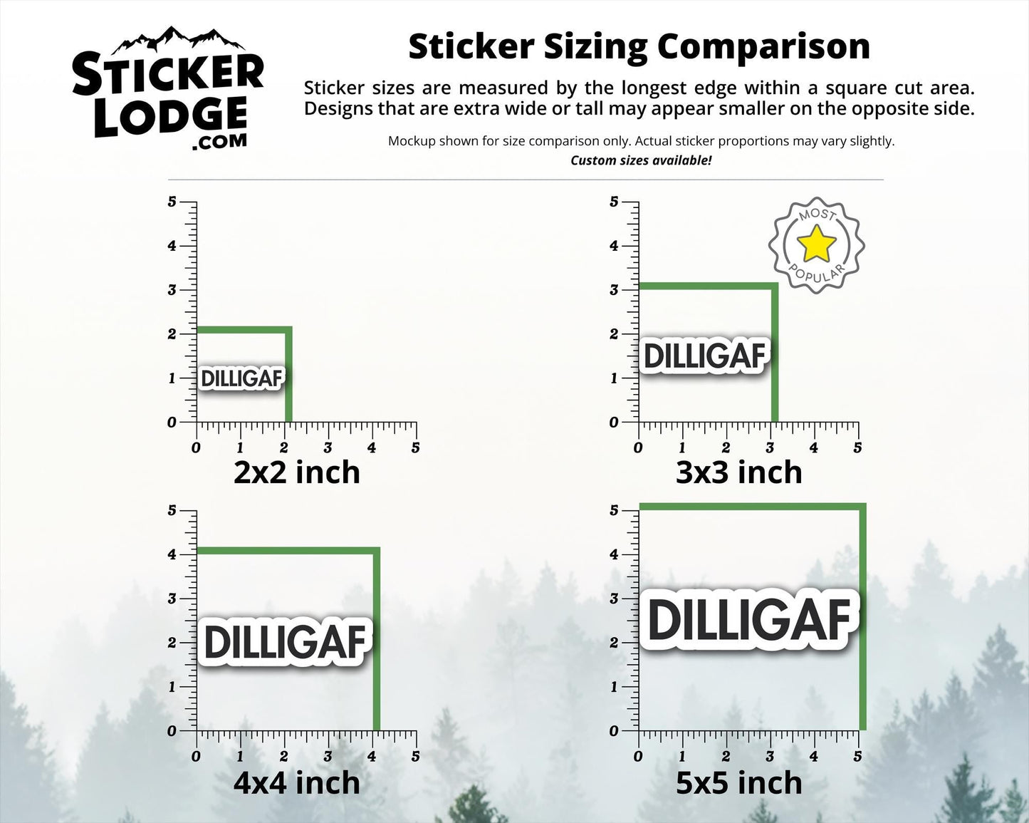 DILLIGAF Vinyl Sticker