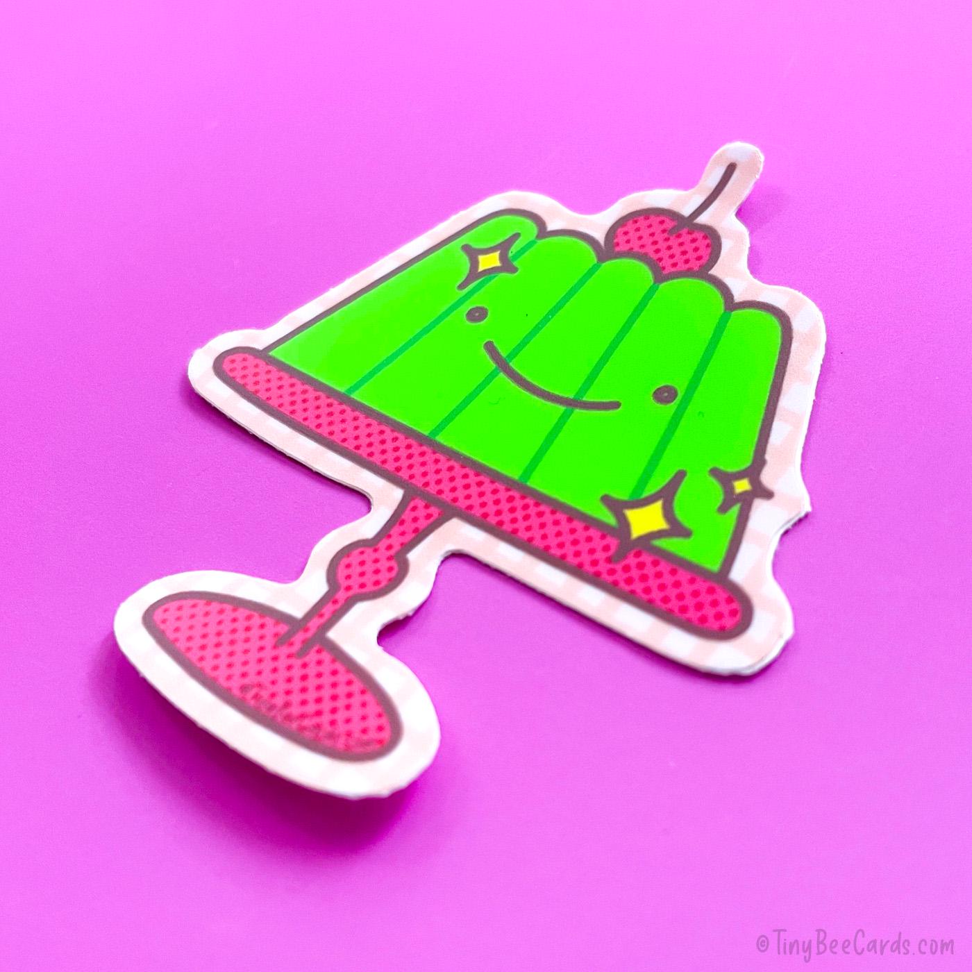 Jelly Dessert Gelatin Mold Cake Foodie Vinyl Sticker