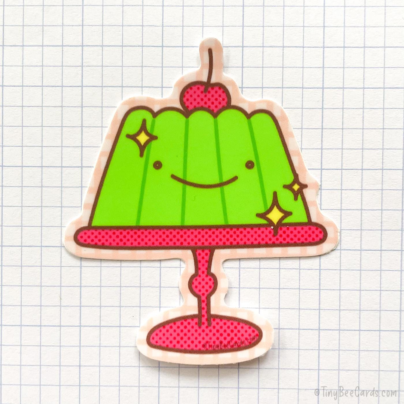 Jelly Dessert Gelatin Mold Cake Foodie Vinyl Sticker