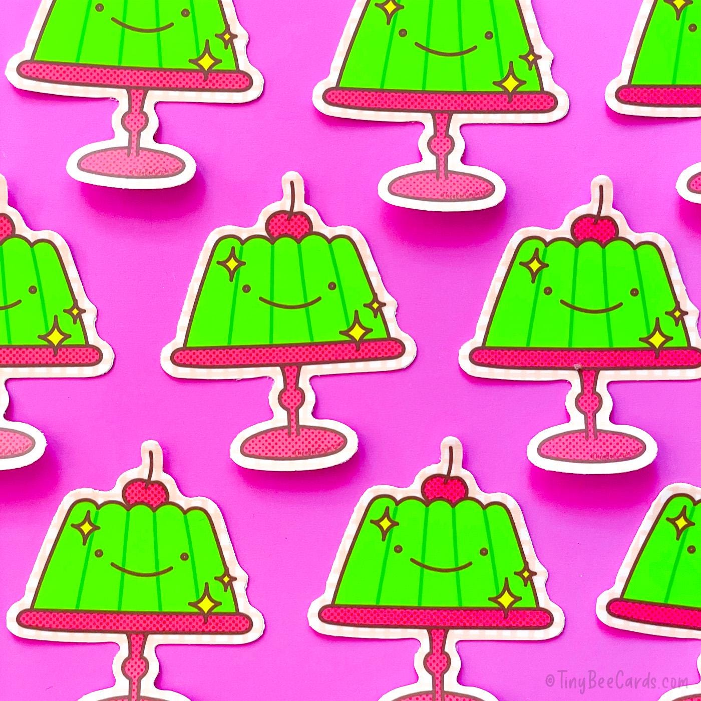 Jelly Dessert Gelatin Mold Cake Foodie Vinyl Sticker