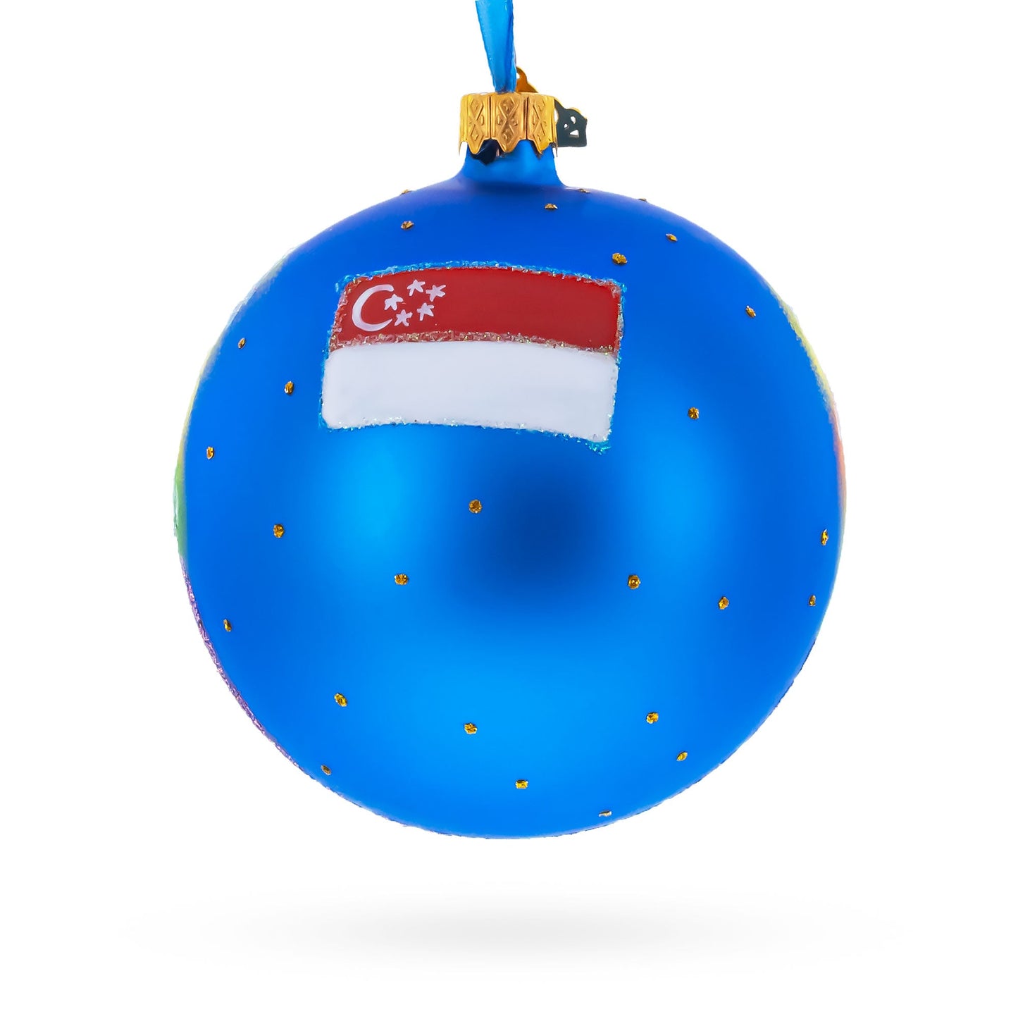 Botanic Gardens, Singapore Glass Ball Christmas Ornament 4 Inches