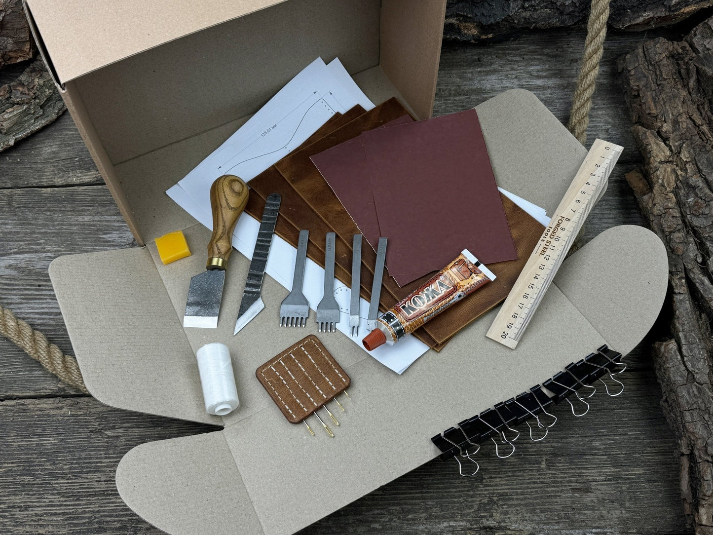Leather Wallet DIY Kit
