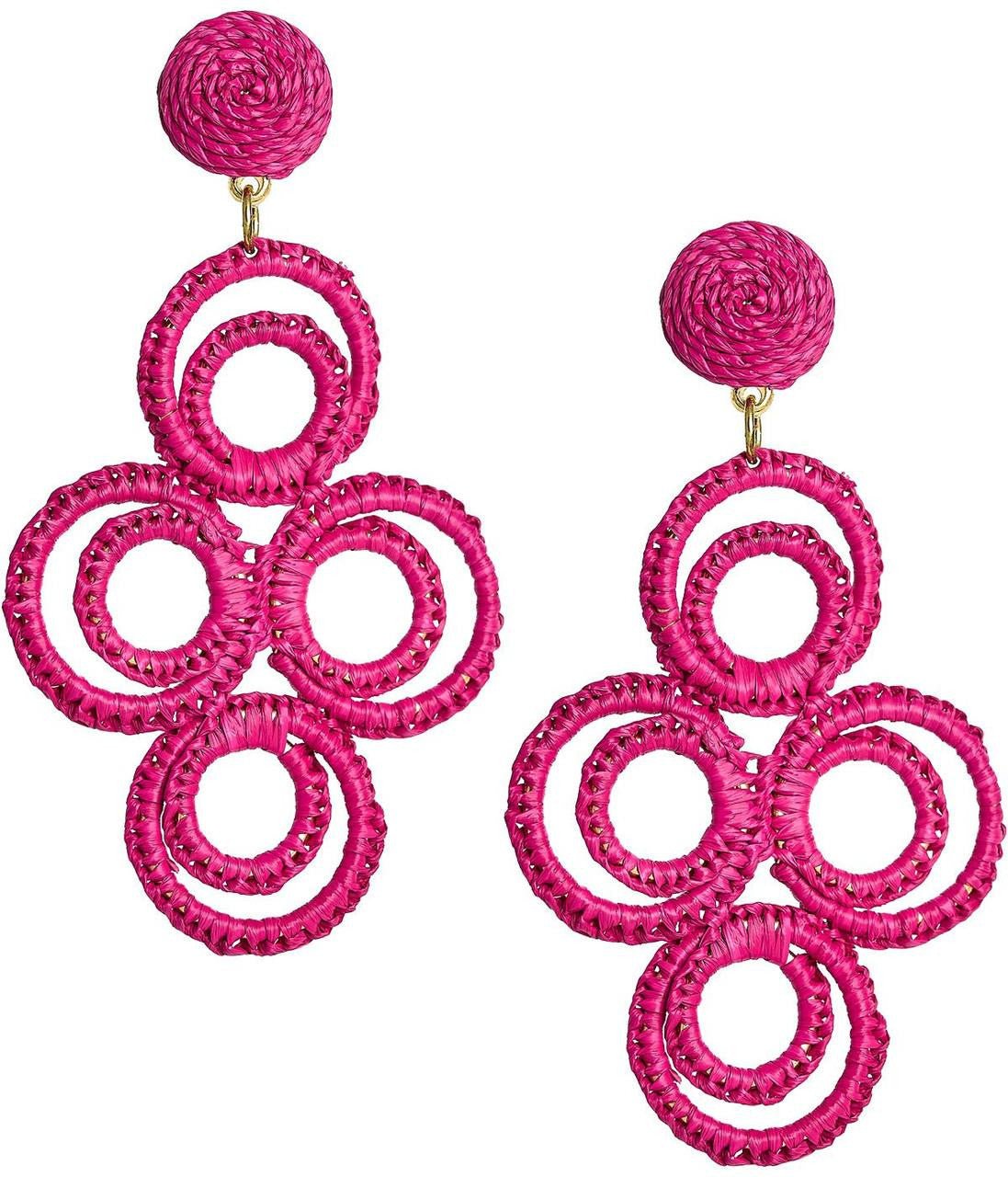 Chloe Raffia  - Drop Earring