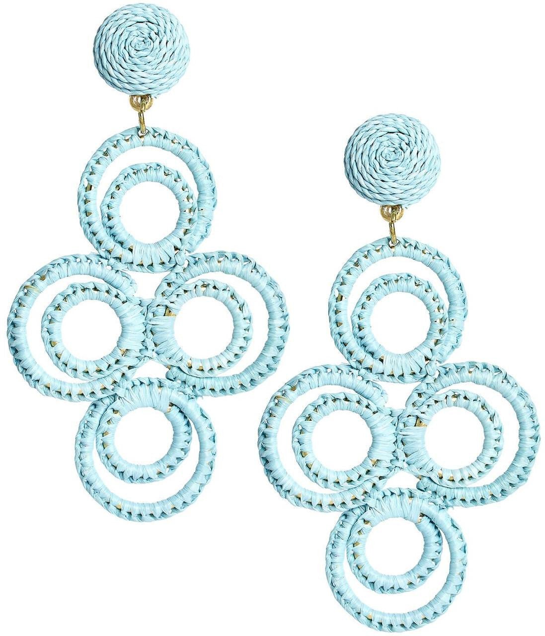 Chloe Raffia  - Drop Earring