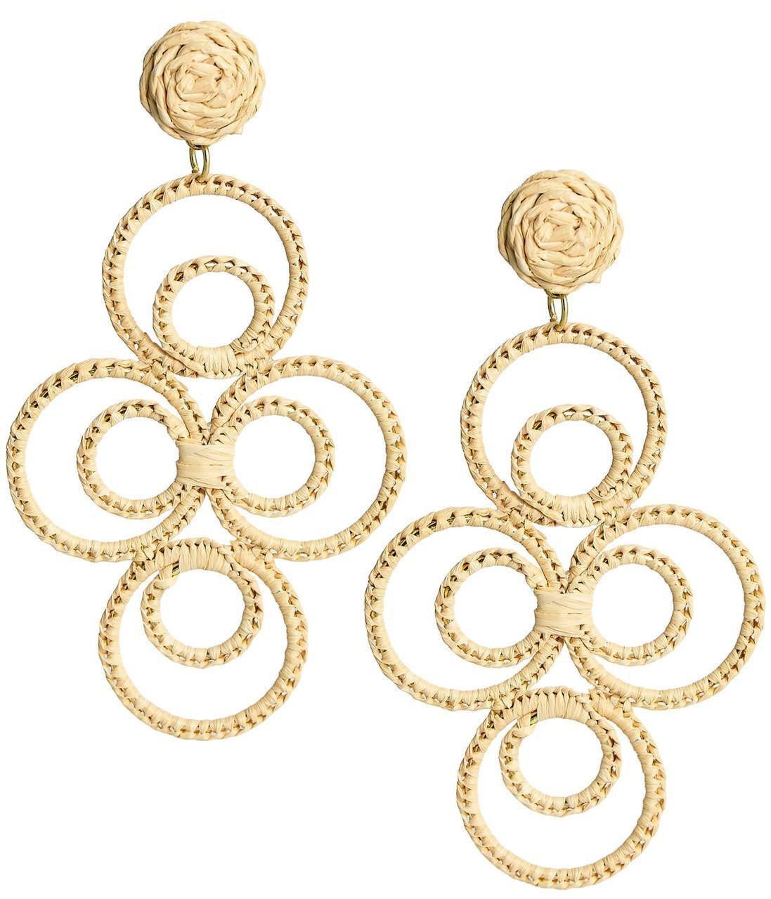 Chloe Raffia  - Drop Earring