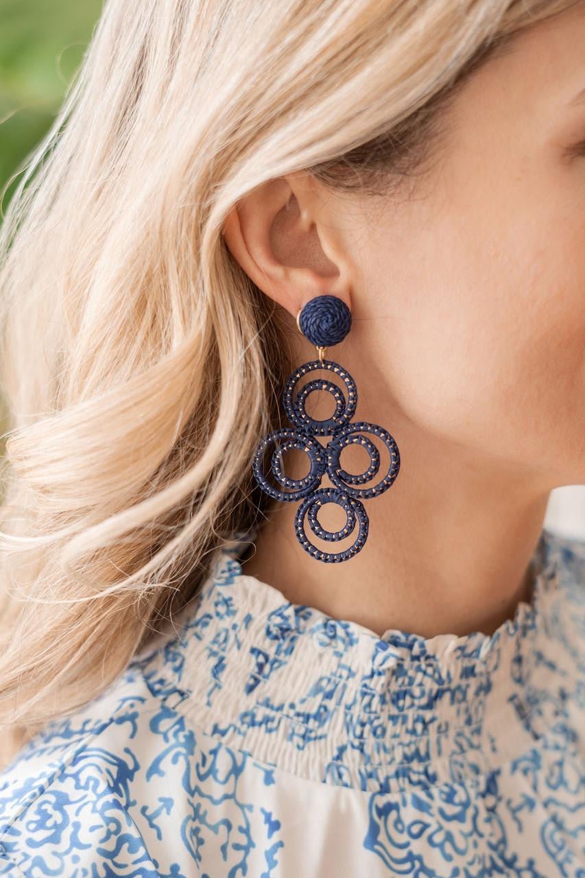 Chloe Raffia  - Drop Earring