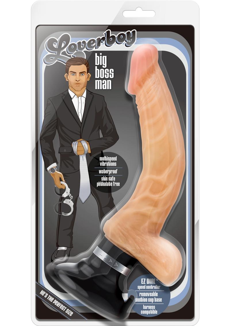 Loverboy The Boss Man Vibrating Dildo with Balls