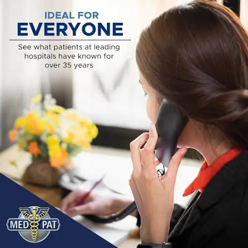 Med-Pat T-4 Trimline Telephone — Corded Amplified Phone, Wall-Mountable & Hearing Aid Compatible for Seniors