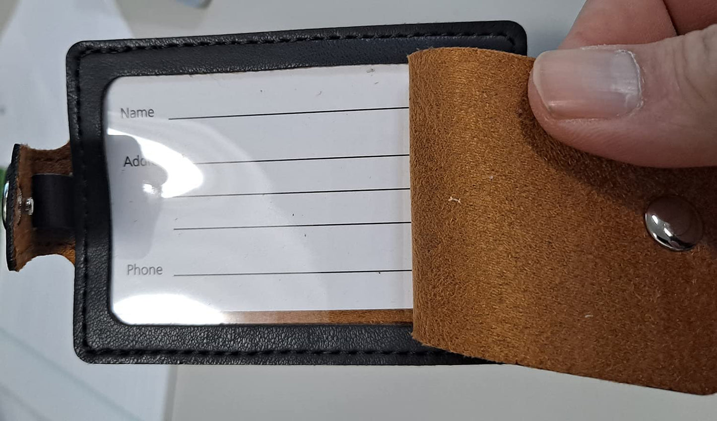 Indianapolis Colts Luggage Bag Tag Laser Engraved Ultra Suede Includes ID Card