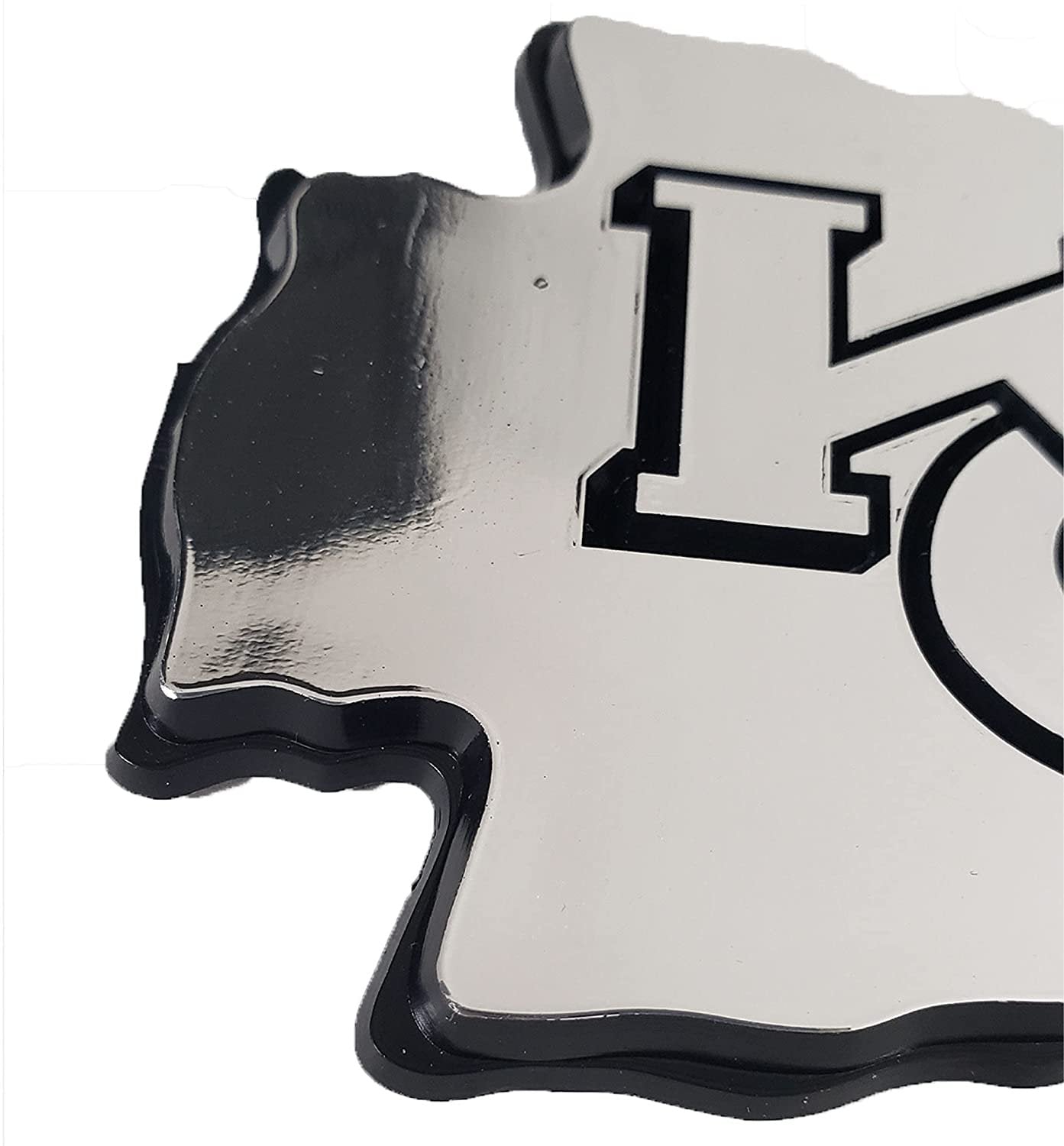 Ottawa Senators Auto Emblem, Plastic Molded, Silver Chrome Color, Raised 3D Effect, Adhesive Backing