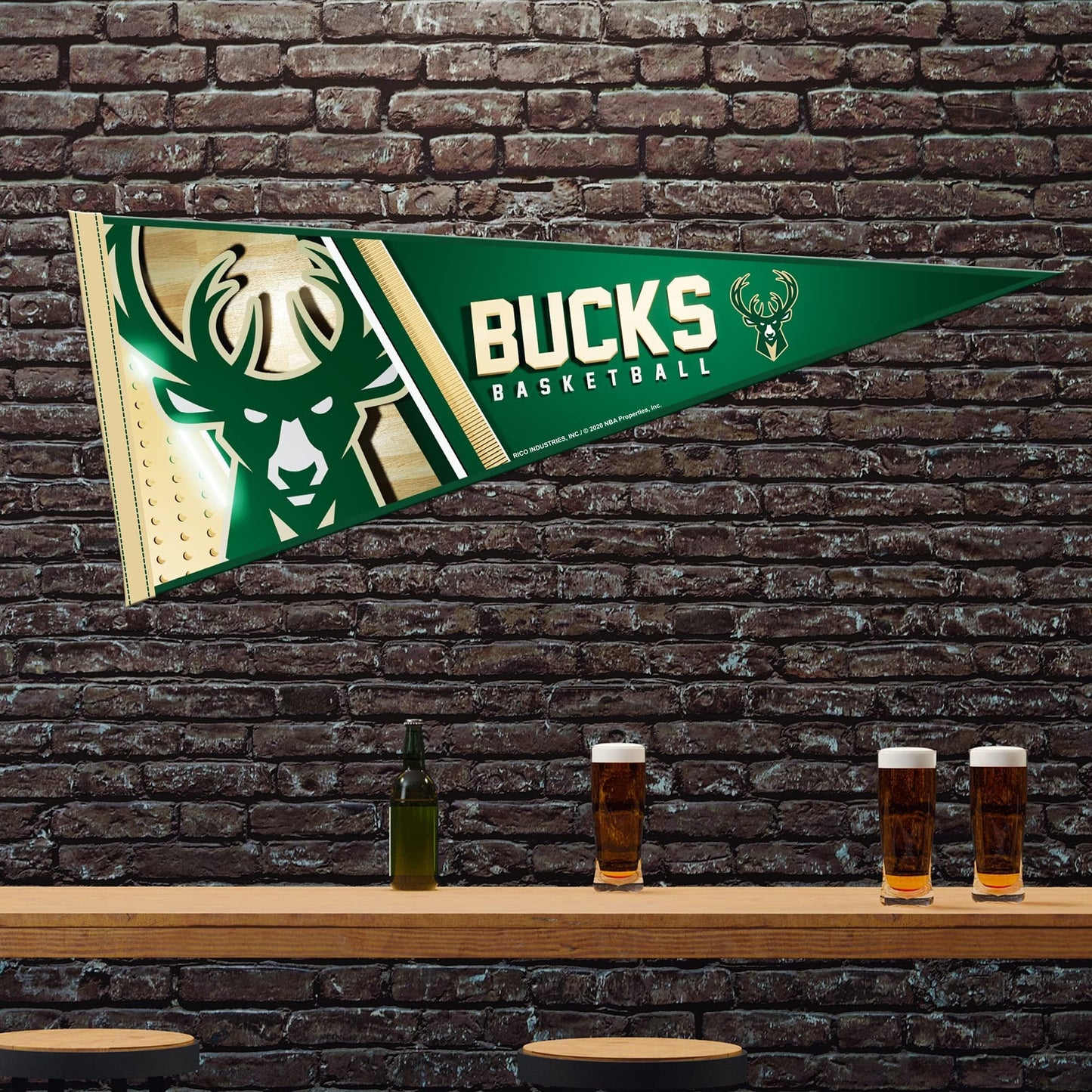 Detroit Pistons Pennant 12x30 Inch Soft Felt