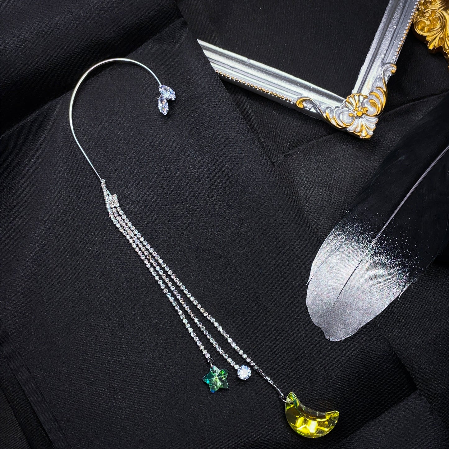 Crystal Moon Ear Wrap