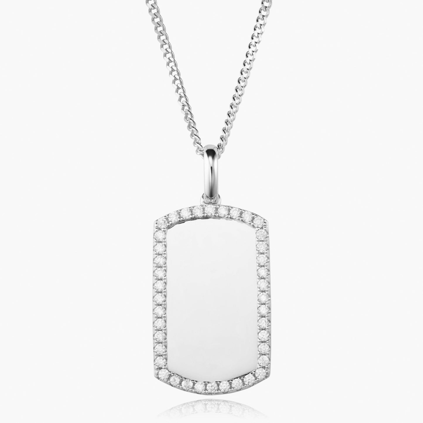 The Iced Border Dog Tag