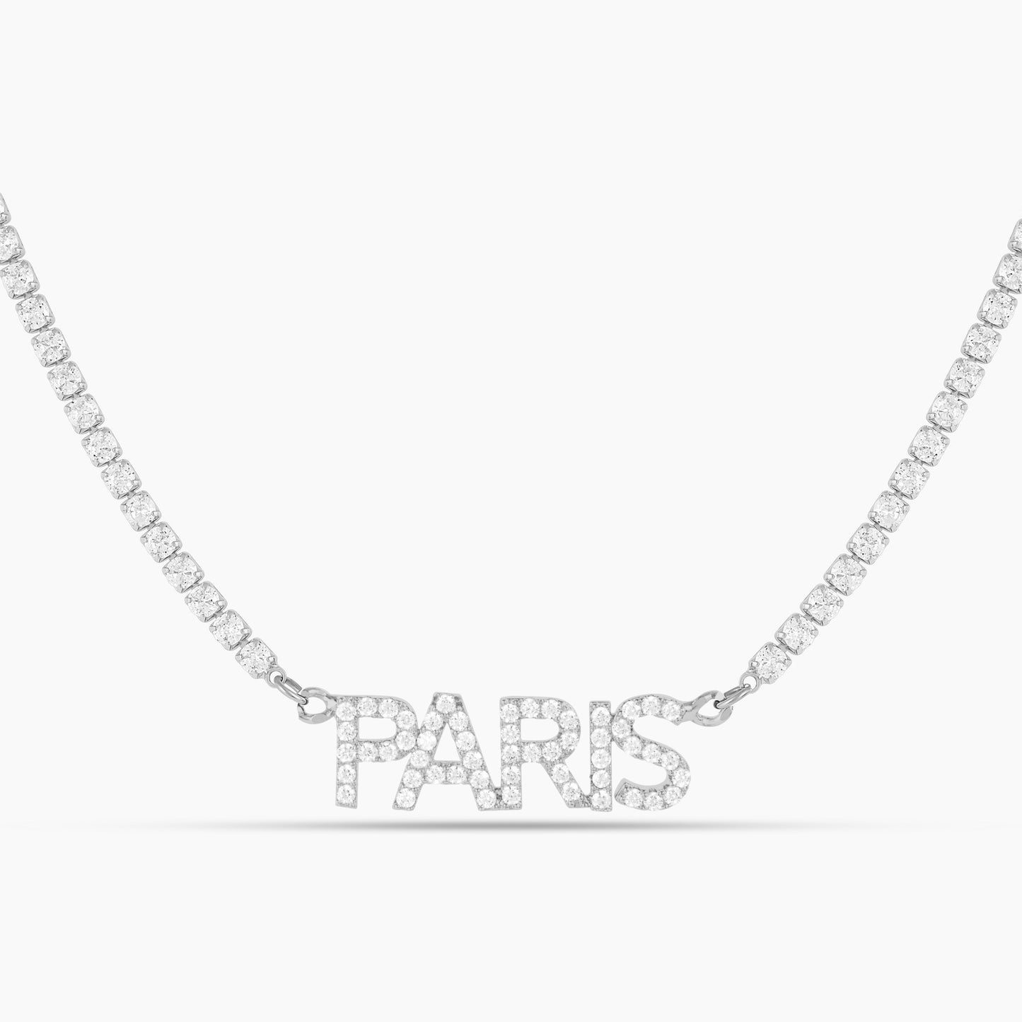 Iced Block Name Necklace w/ Cuban Chain