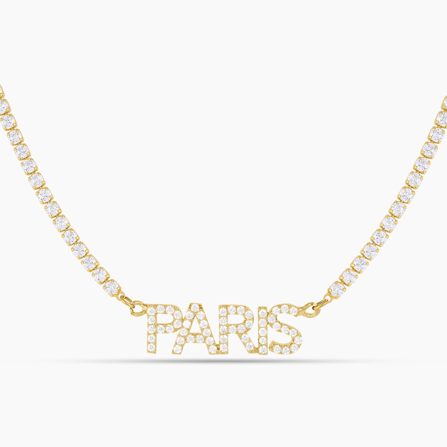 Iced Block Name Necklace w/ Cuban Chain