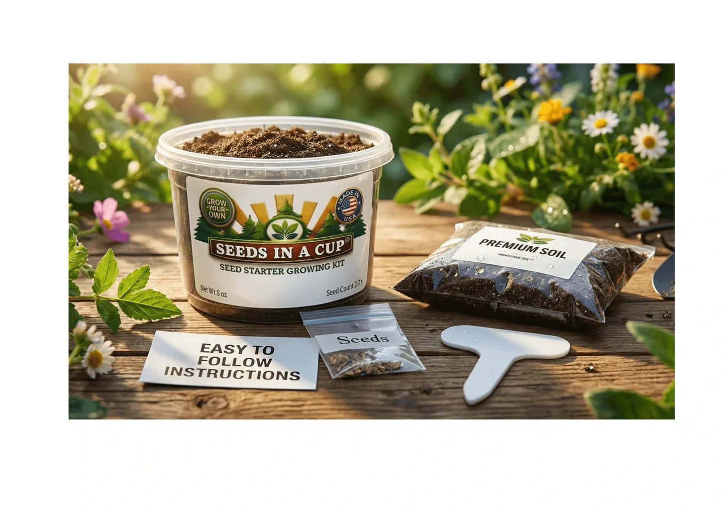 Rhubarb Grow Kit | Grow Perennial Pie Plant from Seed | Seeds In A Cup®