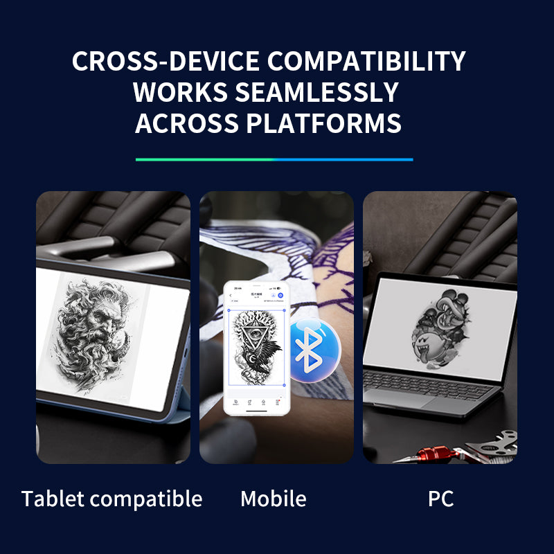 INKSOUL® T08FD tattoo transfer printer touch screen