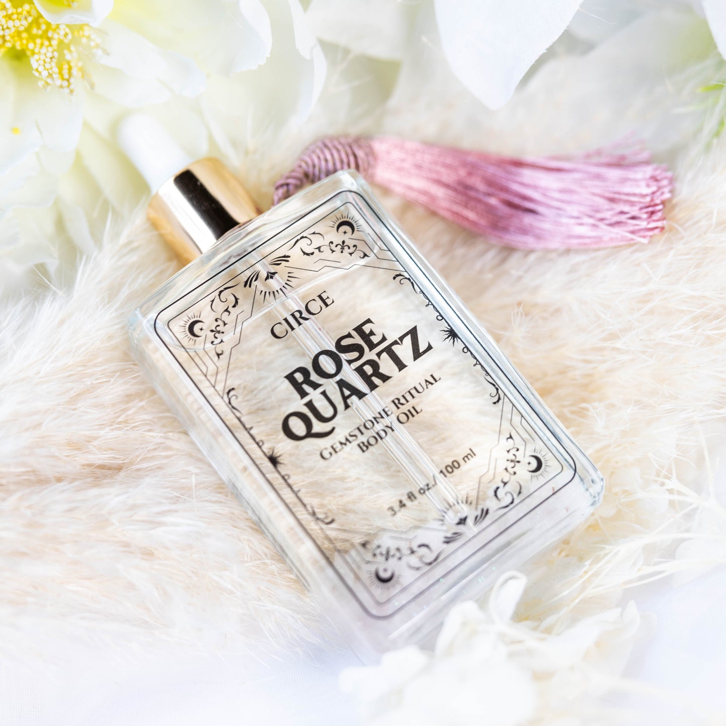 Rose Quartz Gemstone Oil - Face, Body, Hair and Cuticles