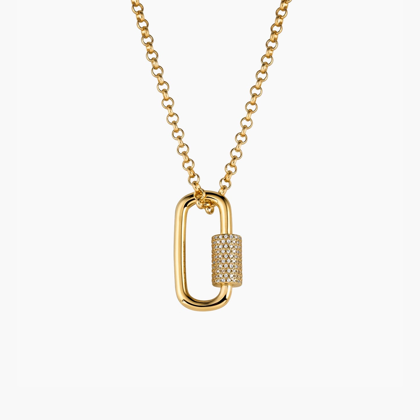 The Iced Screw Lock Pendant