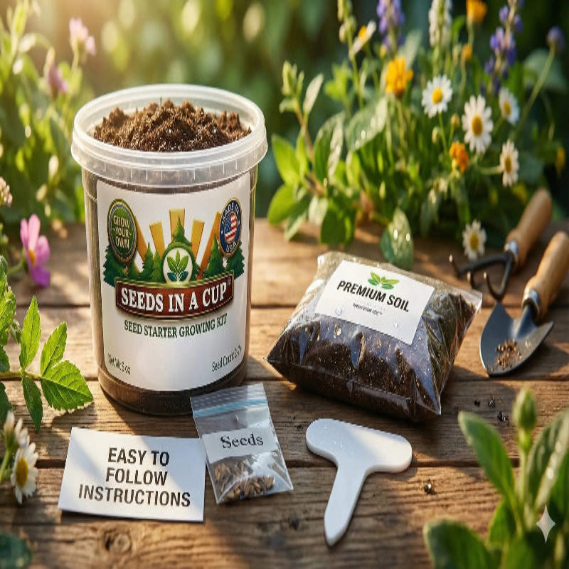 Fig Tree Grow Kit | Grow Fig Tree from Seed | Seeds In A Cup®