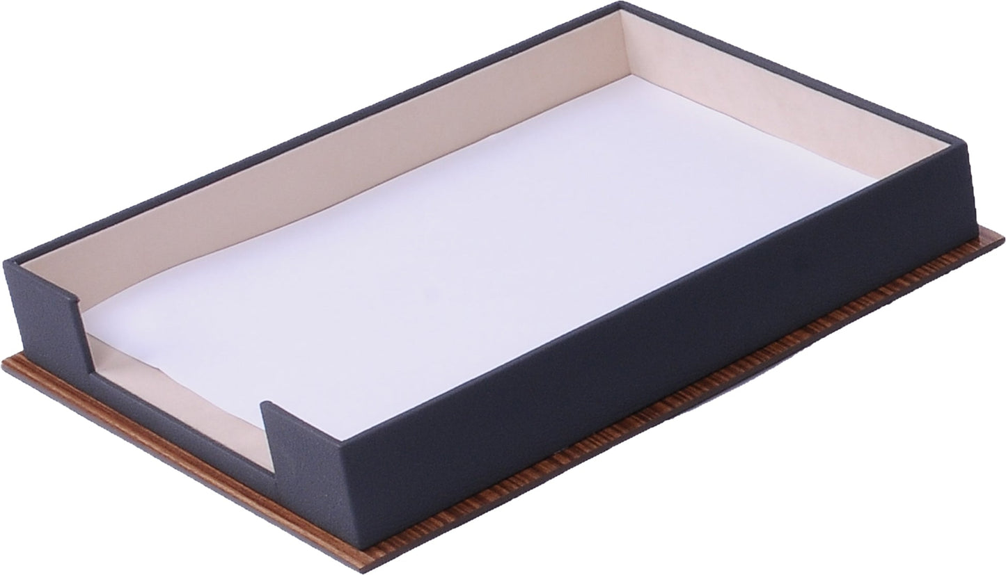 MOOG  Star Wooden & Leather Document Tray