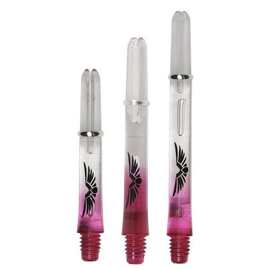 Shot Dart Shafts - Pink and Clear Medium