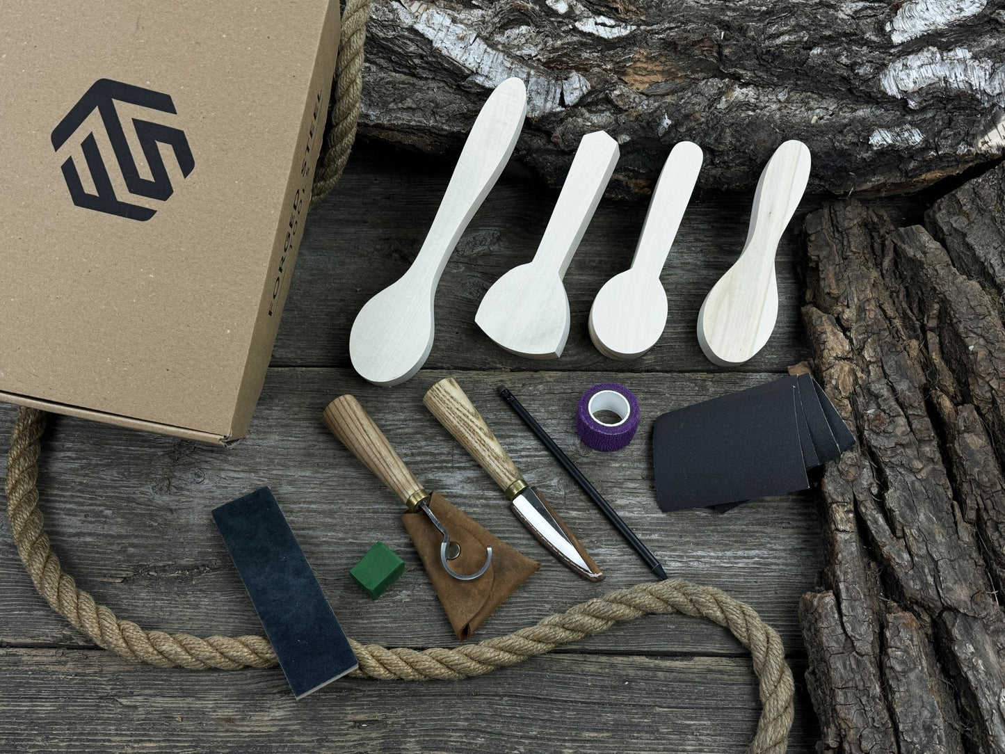 Spoon Carving Kit – Beginner-Friendly Wood Carving Tools & Spoon Blanks