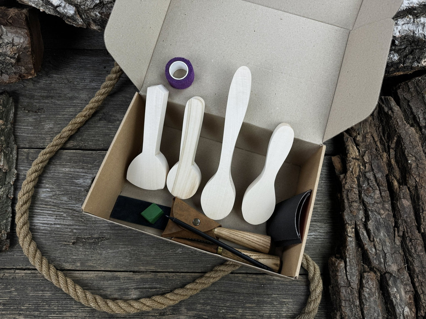 Spoon Carving Kit – Beginner-Friendly Wood Carving Tools & Spoon Blanks