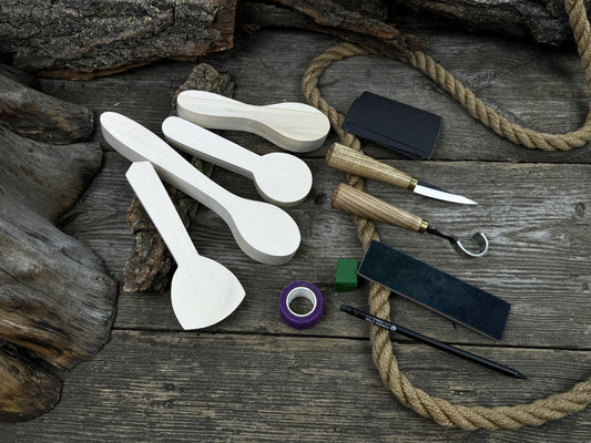 Spoon Carving Kit – Beginner-Friendly Wood Carving Tools & Spoon Blanks
