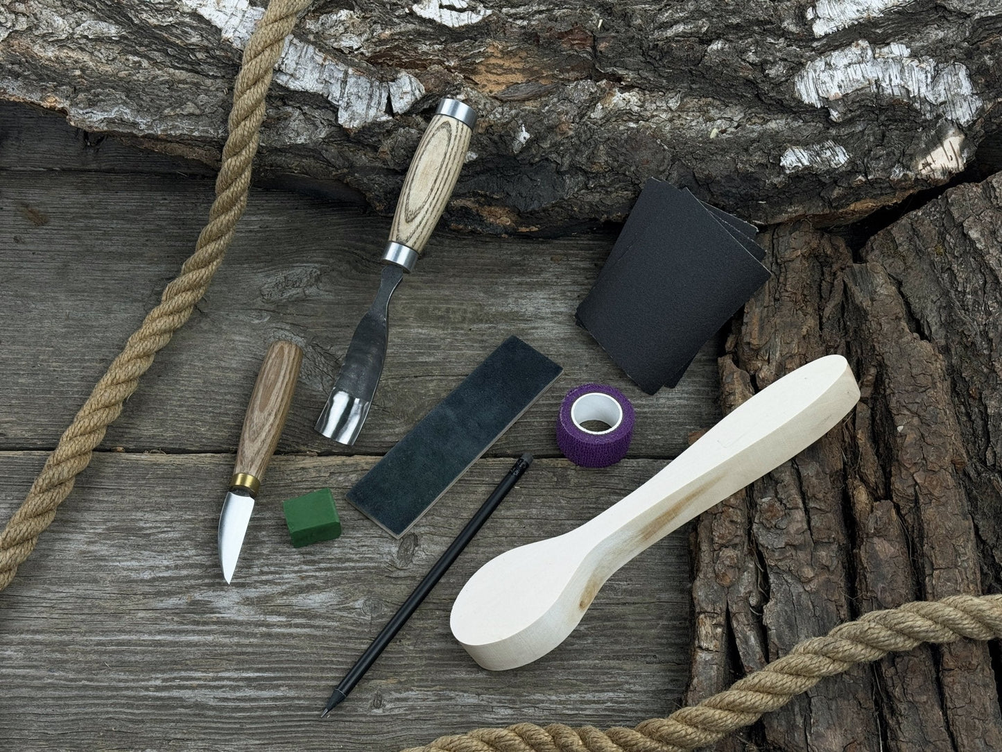 Spoon Carving Kit - Complete Starter Whittling Kit for Beginners Adults, Teens, and Kids