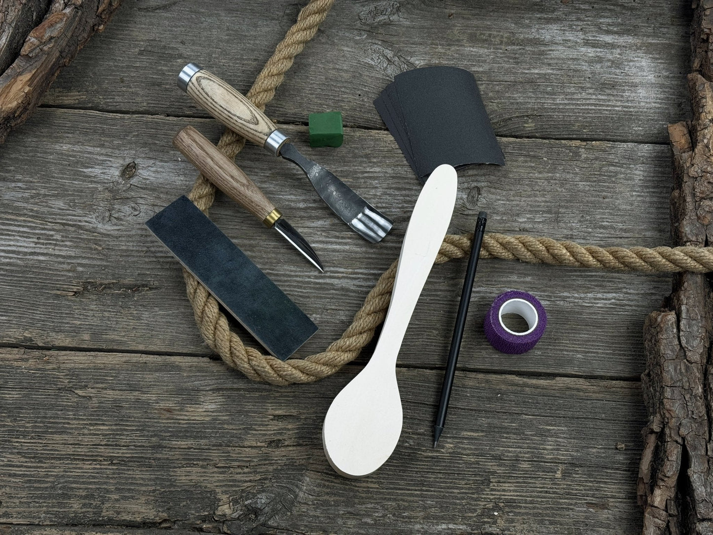 Spoon Carving Kit - Complete Starter Whittling Kit for Beginners Adults, Teens, and Kids