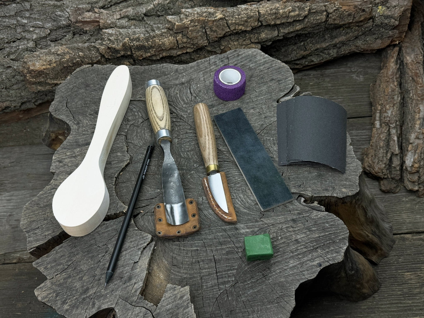 Spoon Carving Kit - Complete Starter Whittling Kit for Beginners Adults, Teens, and Kids