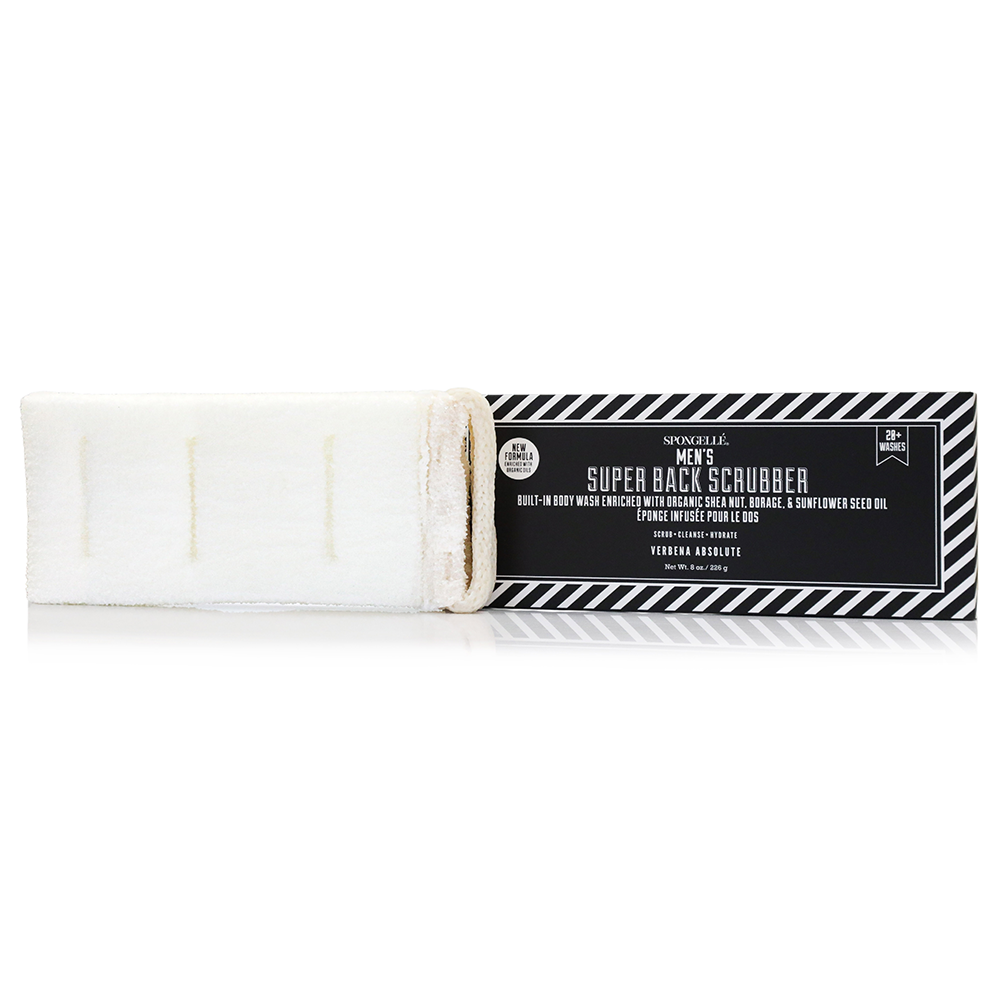 Men's Super Body Wash Infused Back Scrubber