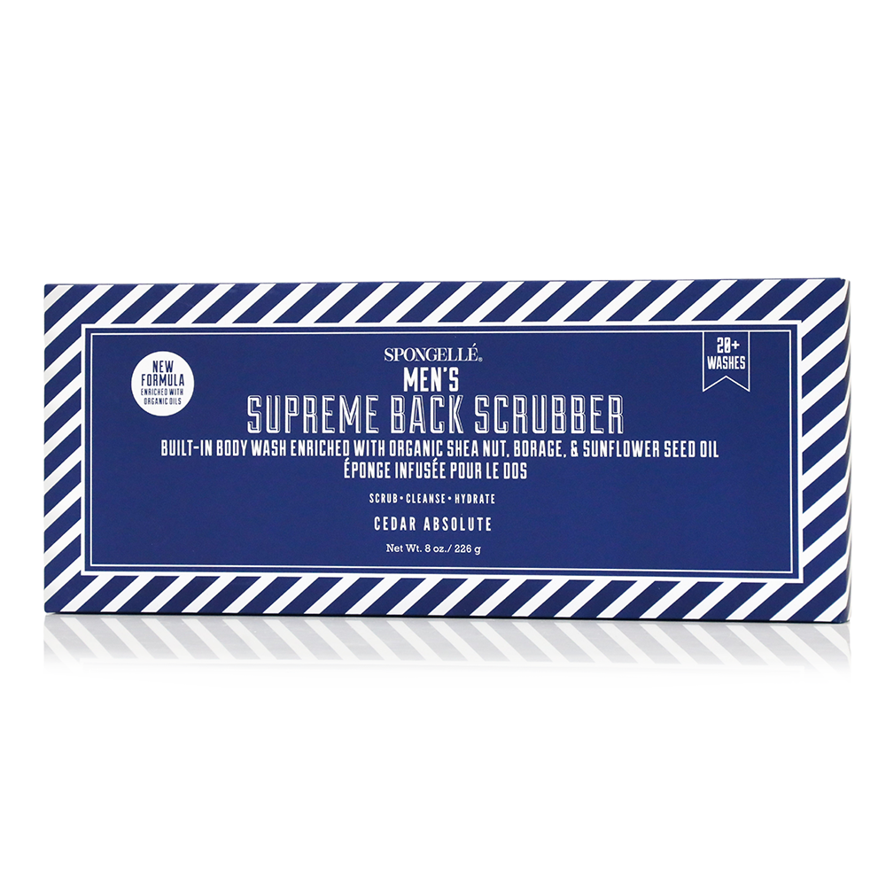 Men's Supreme Body Wash Infused Back Scrubber