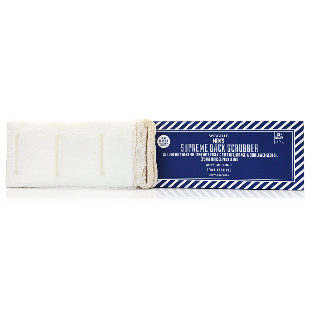 Men's Supreme Body Wash Infused Back Scrubber