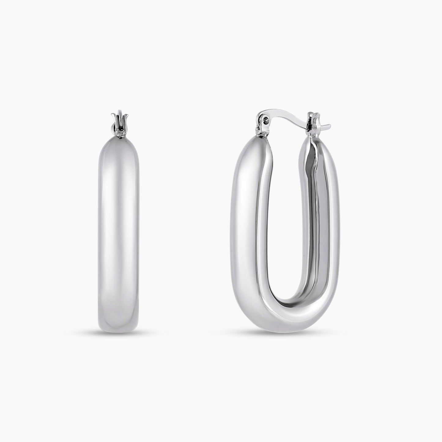 Luxe Oval Hoop Earrings