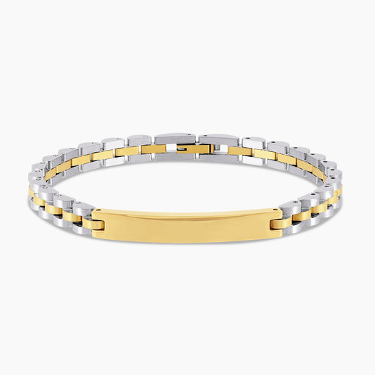 Men's Jubilee Bracelet with Engraved Bar
