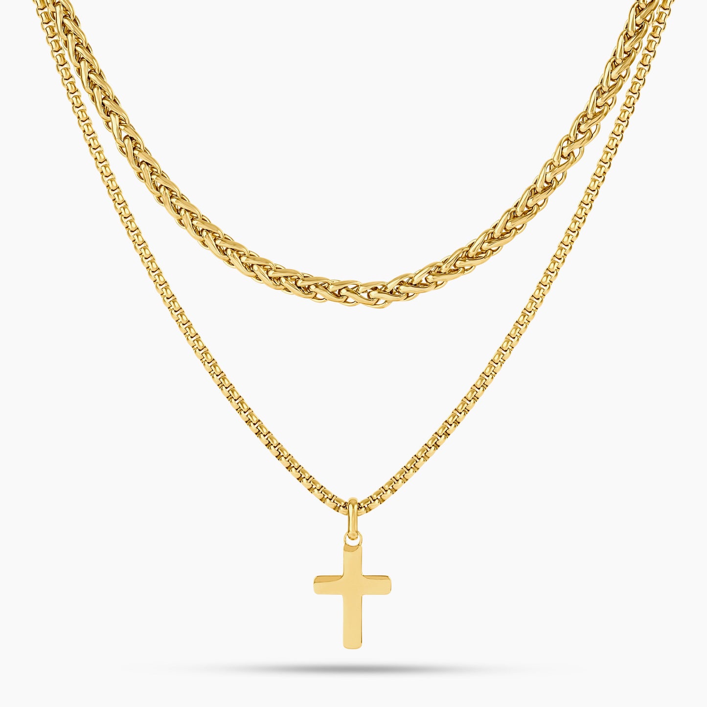 Men's Heavenly Layered Cross Pendant